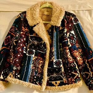 Shyanne Sherpa Tapestry Jacket Medium